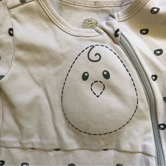 Nested Beans Zen Footie Classic and Zen Bodysuit Gently Weighted Size 6-12 M - Picture 3 of 12